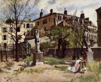 卡爾 拉爾森 Garden with Sculptures 卡爾 拉爾森 Garden with Sculptures